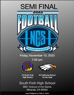 NCS Semi Finals flyer